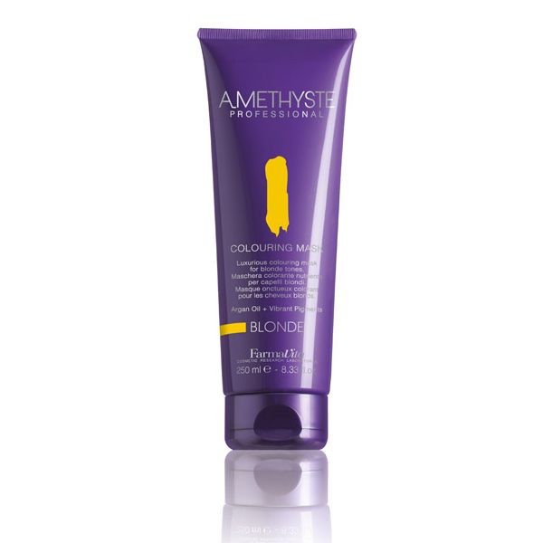 Para cabello rubio. Enciende los reflejos dorados sobre el cabello rubio a rubio claro. Reaviva las  Ml AMETHYSTE COLOURING MASK BLONDE 250ml13.49