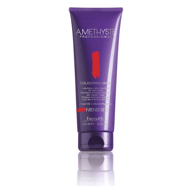 Para cabello rojo. Para intensificar y proporcionar brillo a las tonalidades rojo claro y oscuro.

 Ml AMETHYSTE COLOURING MASK RED 250ml13.49