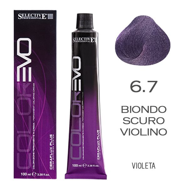 EVO 6.7 RUBIO OSCURO VIOLETA 100gr Tubo 100g