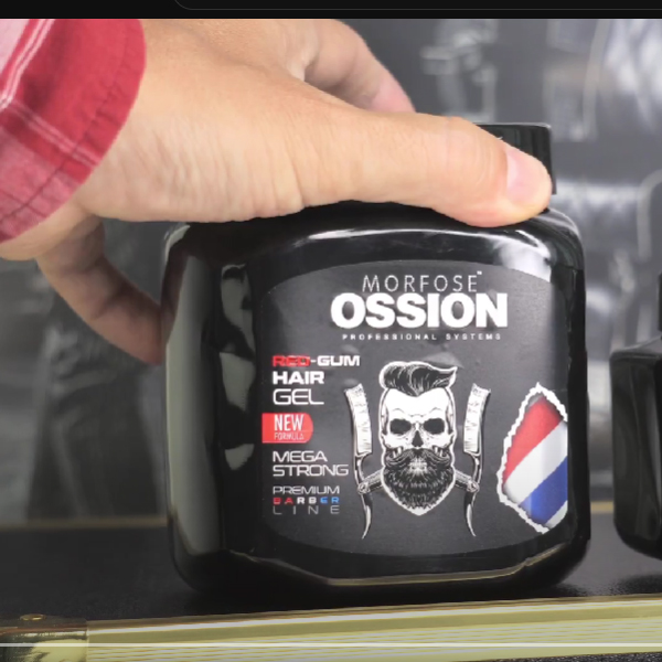 El gel para el cabello OSSION Premium Barber Line Gummy proporciona una fuerte estabilidad y te perm Ml OSSION 300ML GUMMY HAIR GEL4.60