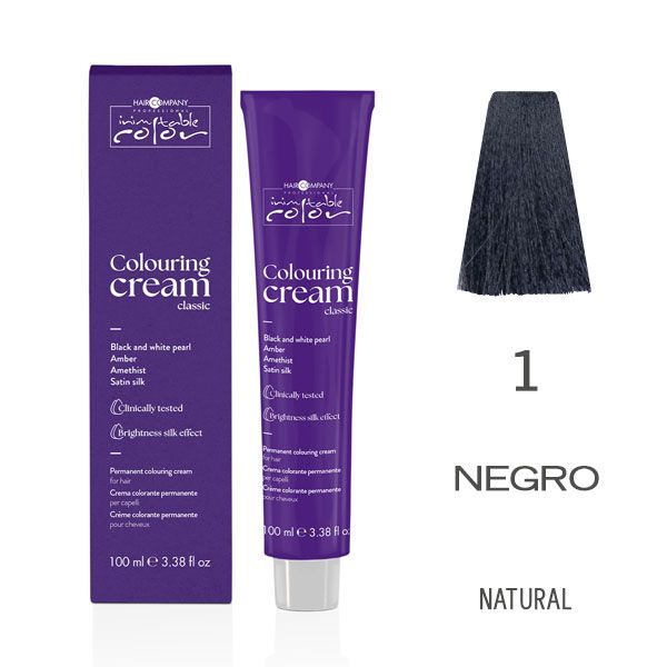 COLOURING CREAM CLASSIC HC. COLOR CREAM 1.0  BLACK 100 ml tubo 100ml