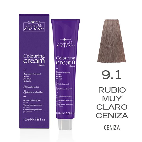 COLOURING CREAM CLASSIC HC. COLOR CREAM 9.1  ASH VERY LIGHT BLOND 100 ml tubo 100ml