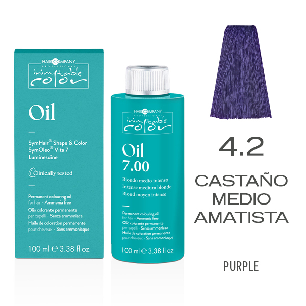 COLOR OIL AMMONIA FREE HC. INIMITABLE COLOR OIL  4.2  100 ml  