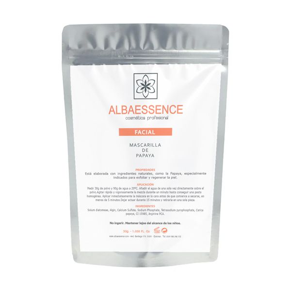 Mascarilla plástica, oxigenante, aclarante y exfoliante. La papaya, es muy empleada en mascarillas f U ALBA ESSENCE Mascarilla Papaya 30 gr.12.50