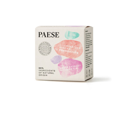 Paese Minerals PAESE Foundation Illuminating mineral foundation 201W beige tarro 60g