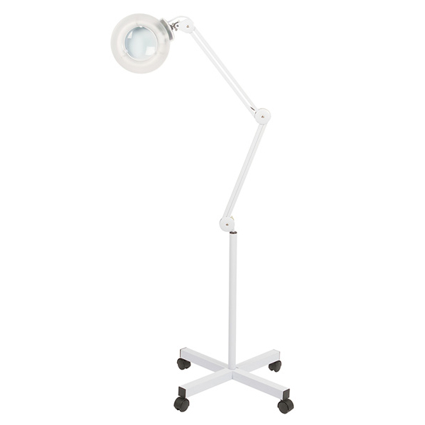 Lámpara fluorescente con lupa de 3 aumentos. Equipada con un brazo articulado y base de 4 ruedas de   BROAD - MAGNIFYING LAMP75.00