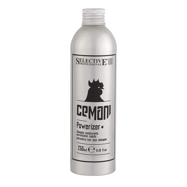 Purificador delicado, refresca, tonifica y estimula el cuero cabelludo. Con creatina, mentol, cafeín Ml CEMANI POWERIZER SHAMPOO Anticaída 250ml17.75