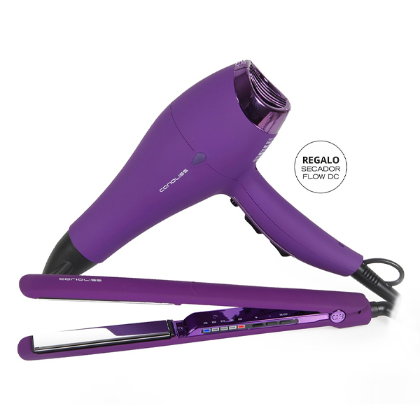 Descubre la última innovación en cuidado capilar con nuestra exclusiva edición limitada Purple que i  PACK CORIOLISS PLANCHA C3 PURPLE +FLOW DC131.57