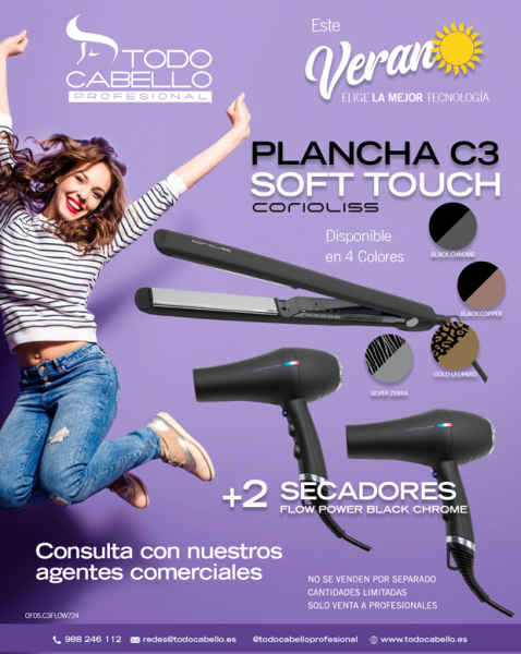 Ofertas Plancha C3 + 2 Secadores Flow  